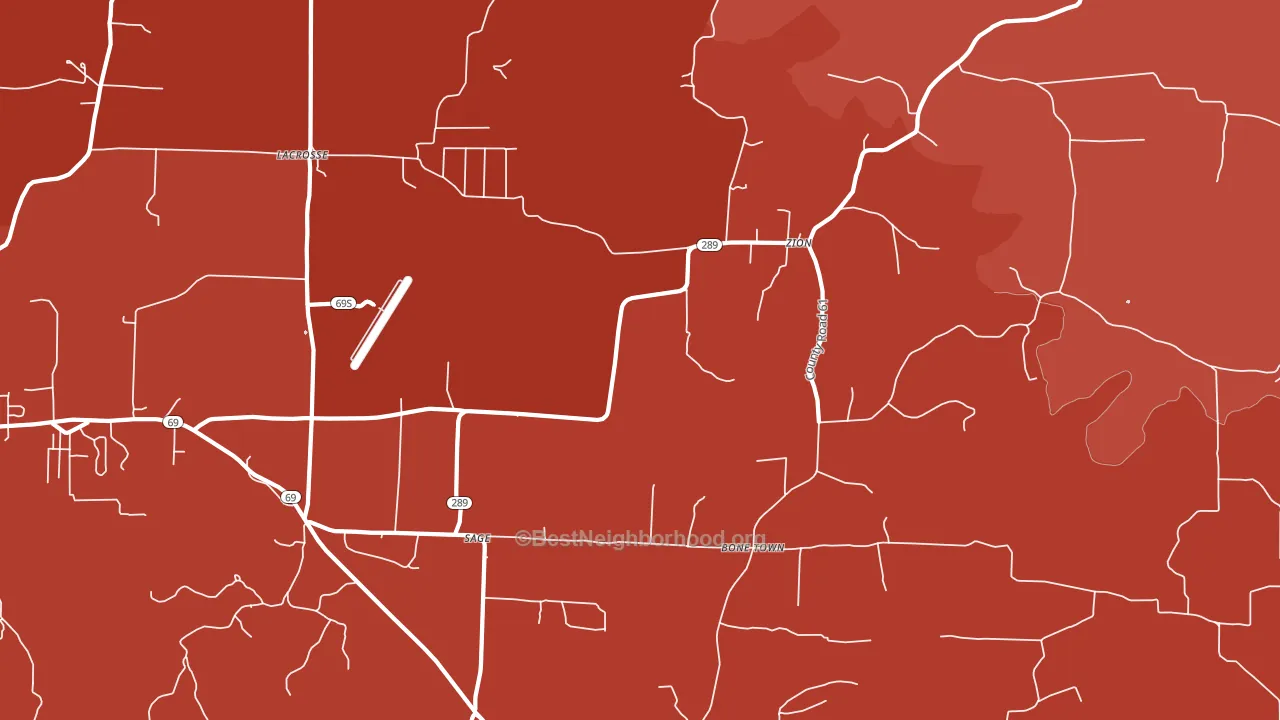 72573, AR block-group political-lean map