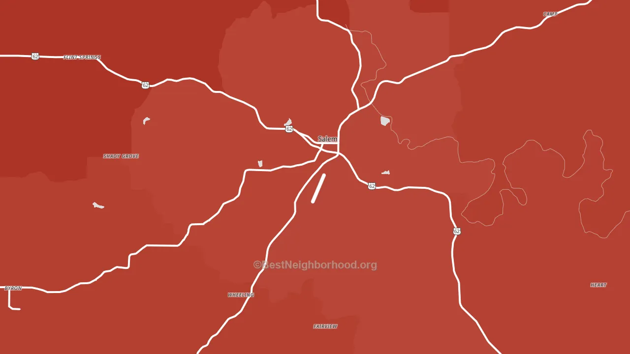 72576, AR block-group political-lean map