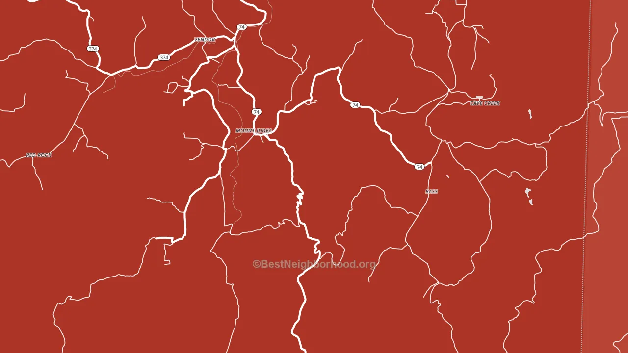 72655, AR block-group political-lean map
