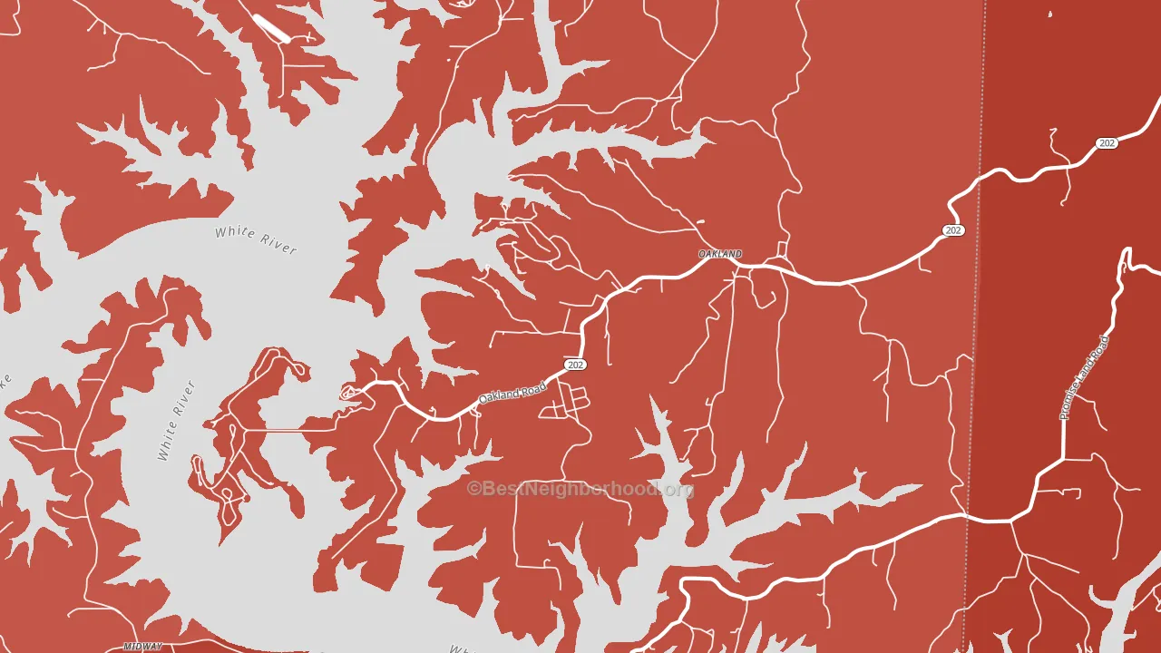 72661, AR block-group political-lean map