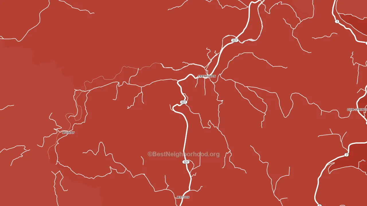 72666, AR block-group political-lean map