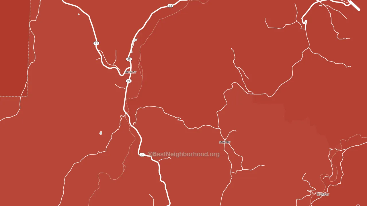 72670, AR block-group political-lean map
