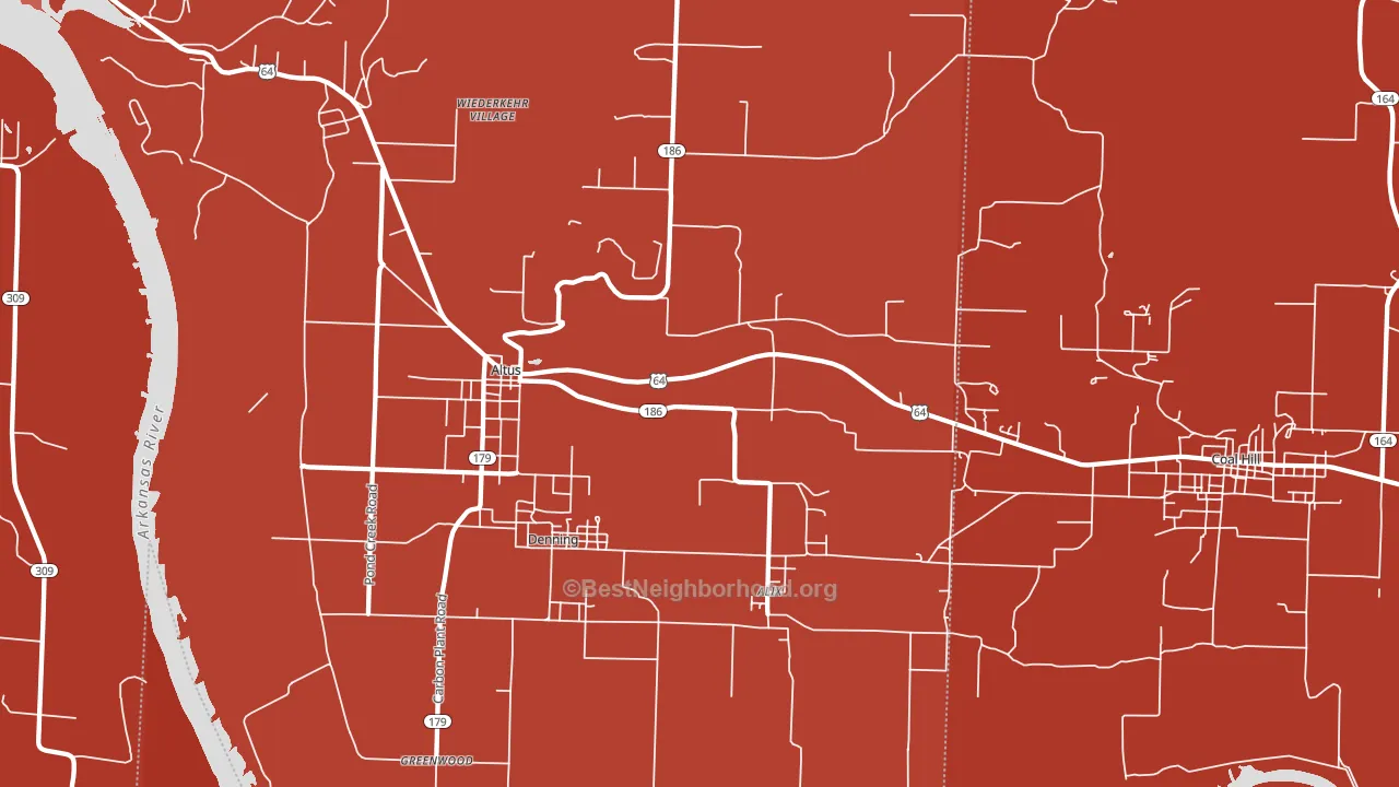 72821, AR block-group political-lean map