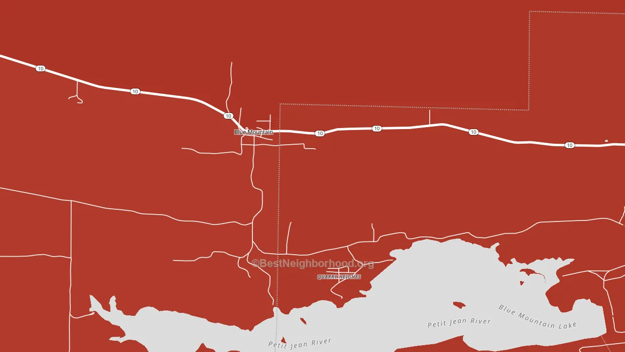 72826, AR block-group political-lean map