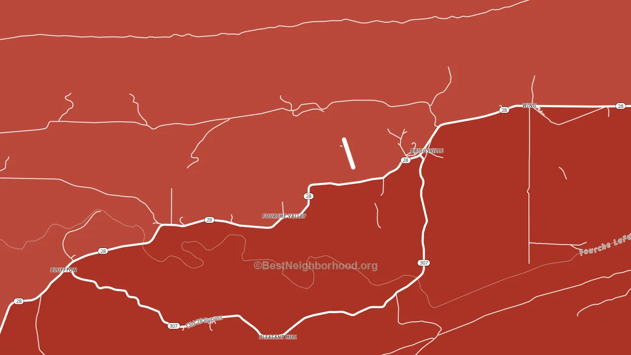 72828, AR block-group political-lean map