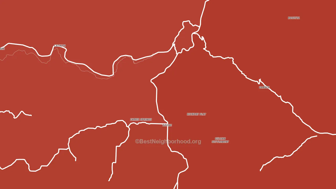 72854, AR block-group political-lean map