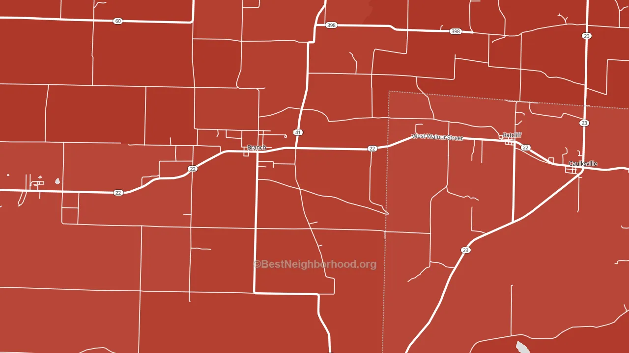72928, AR block-group political-lean map