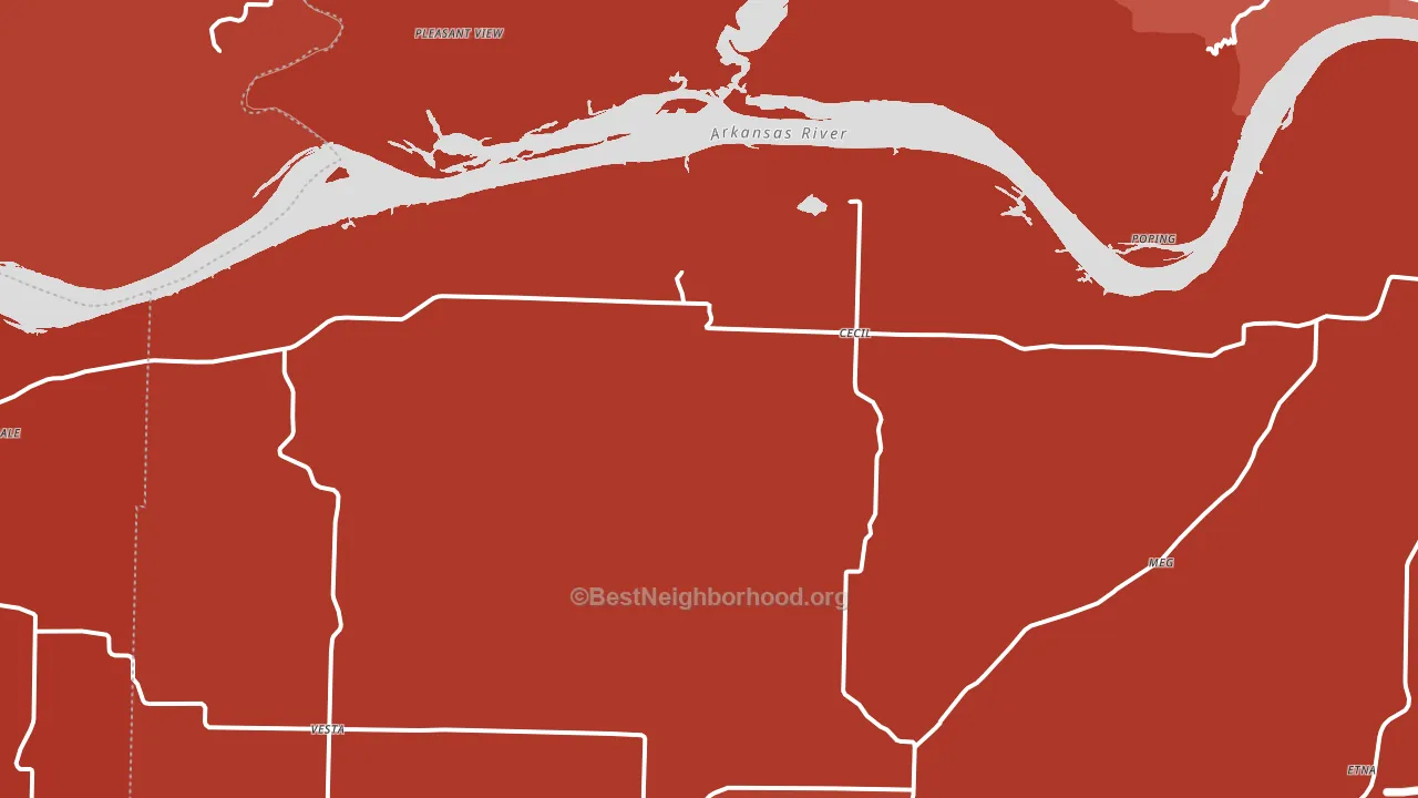72930, AR block-group political-lean map