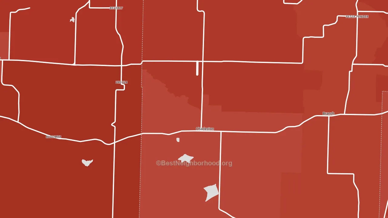 72933, AR block-group political-lean map