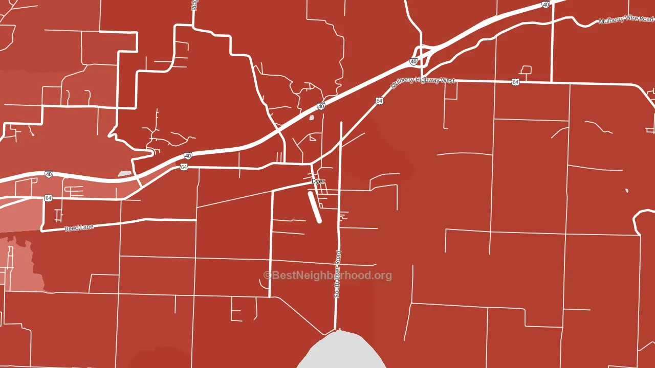 72935, AR block-group political-lean map