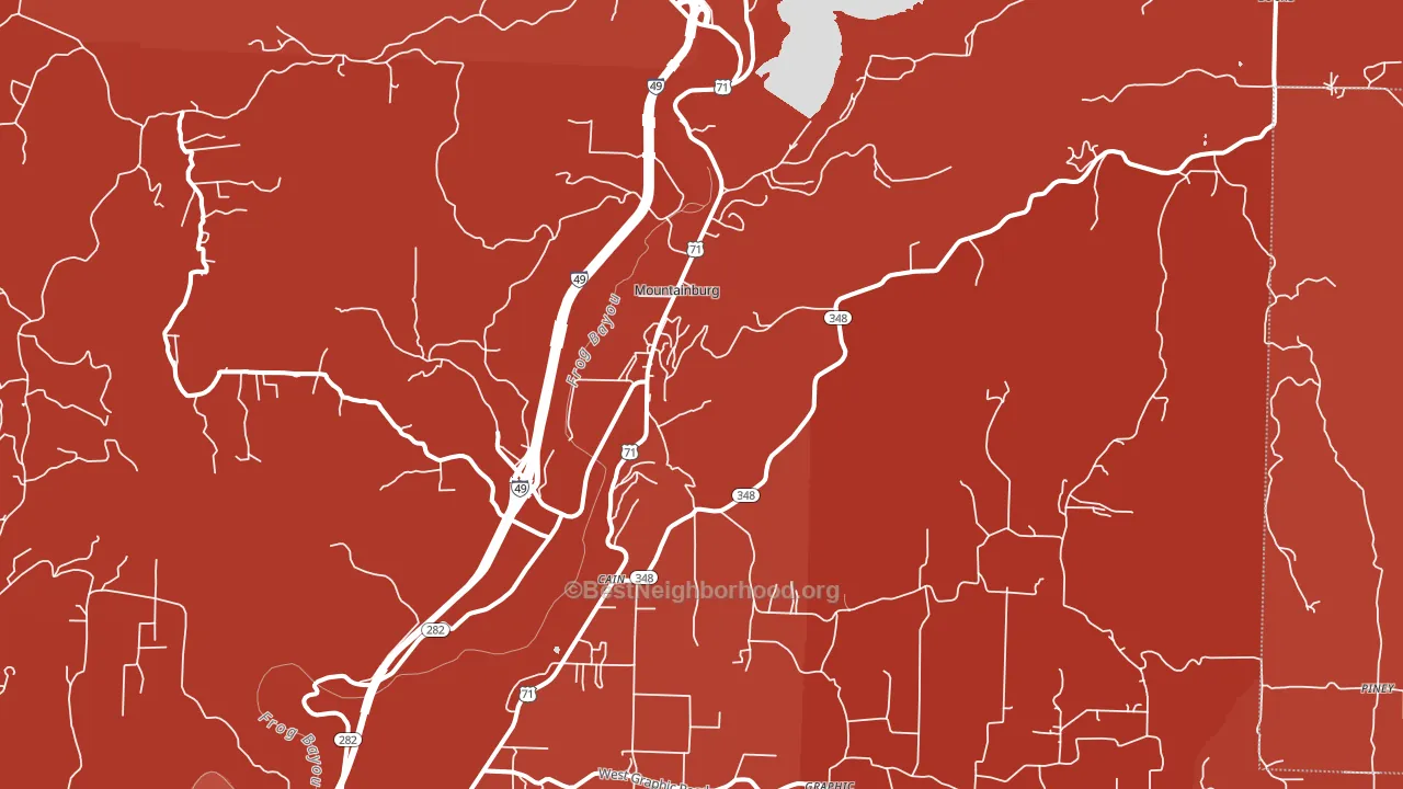 72946, AR block-group political-lean map