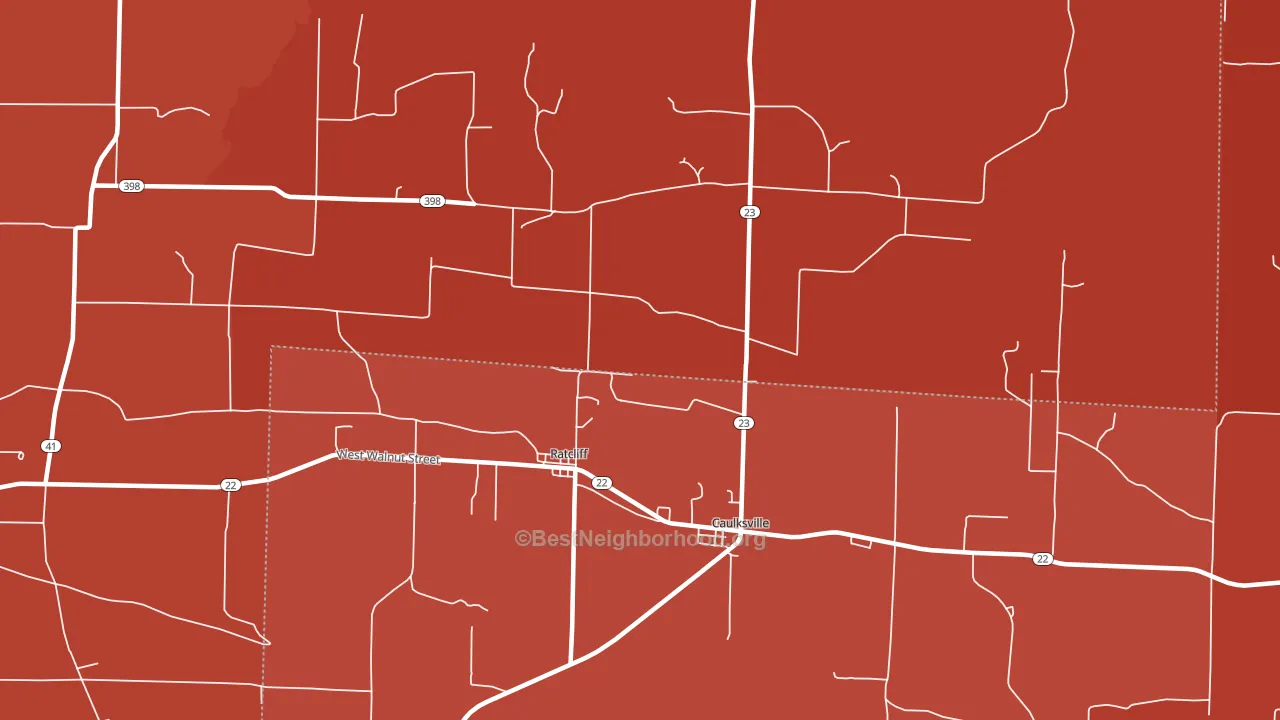72951, AR block-group political-lean map