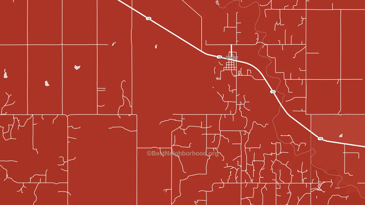 73011, OK block-group political-lean map