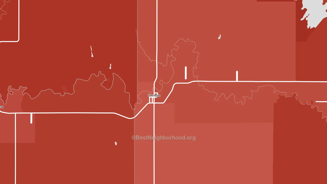 73015, OK block-group political-lean map