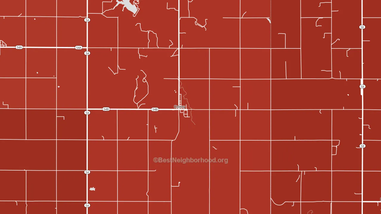 73021, OK block-group political-lean map