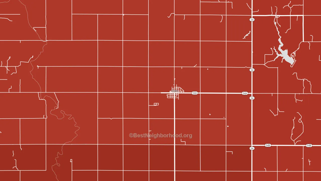 73024, OK block-group political-lean map