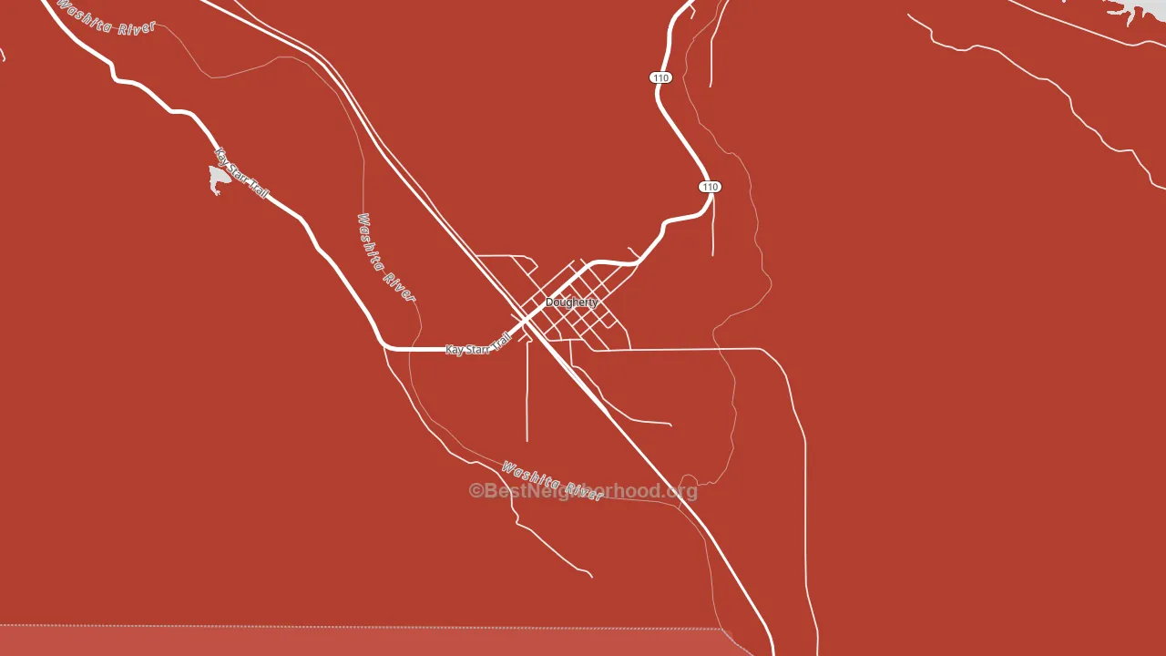 73032, OK block-group political-lean map