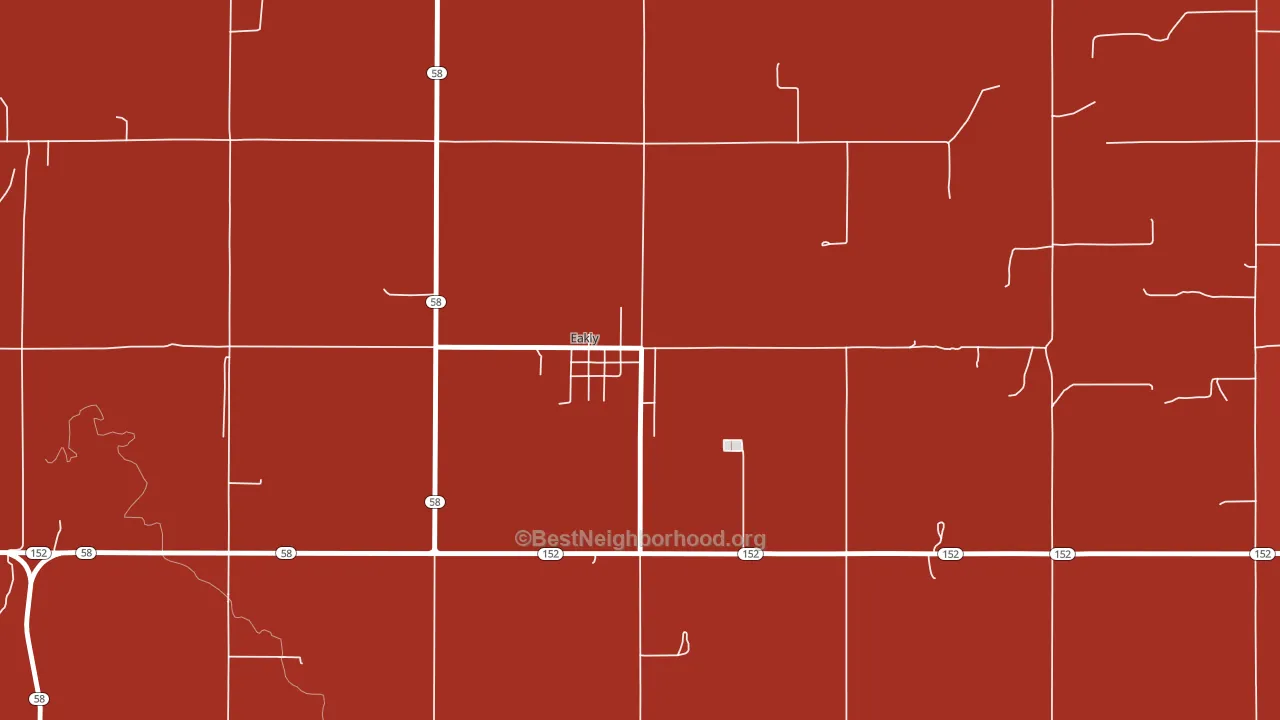 73033, OK block-group political-lean map