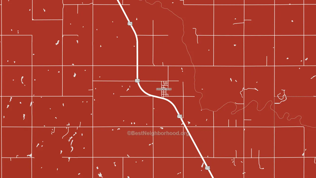 73043, OK block-group political-lean map