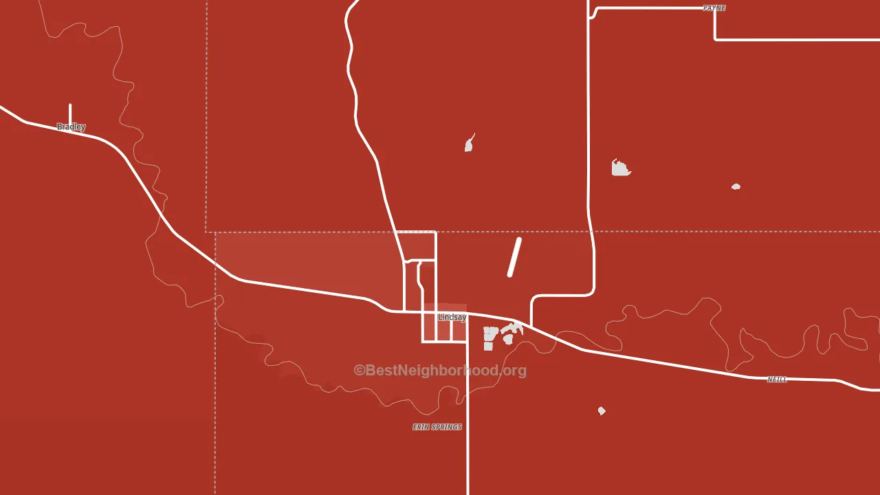73052, OK block-group political-lean map