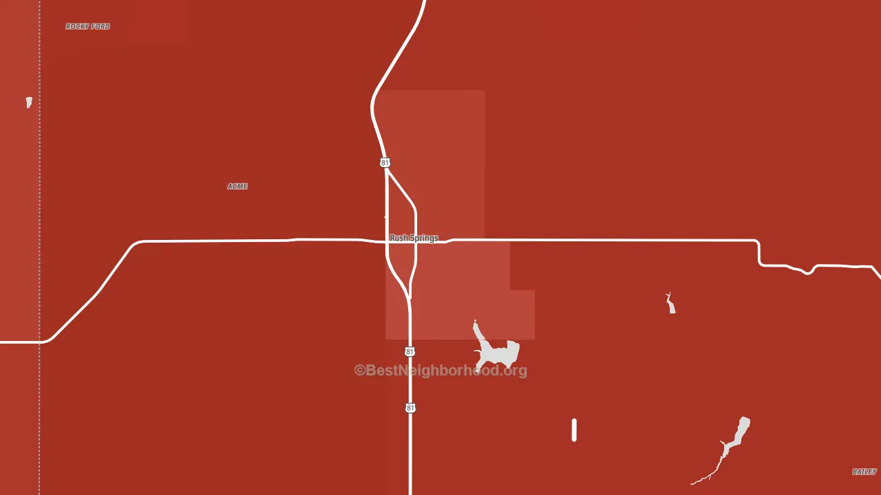 73082, OK block-group political-lean map