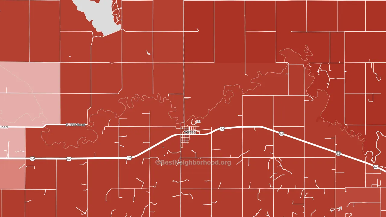 73092, OK block-group political-lean map