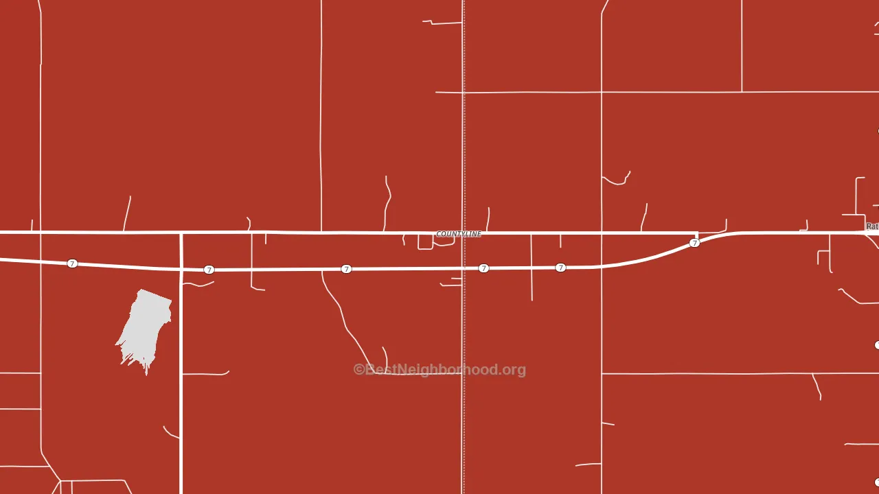 73425, OK block-group political-lean map