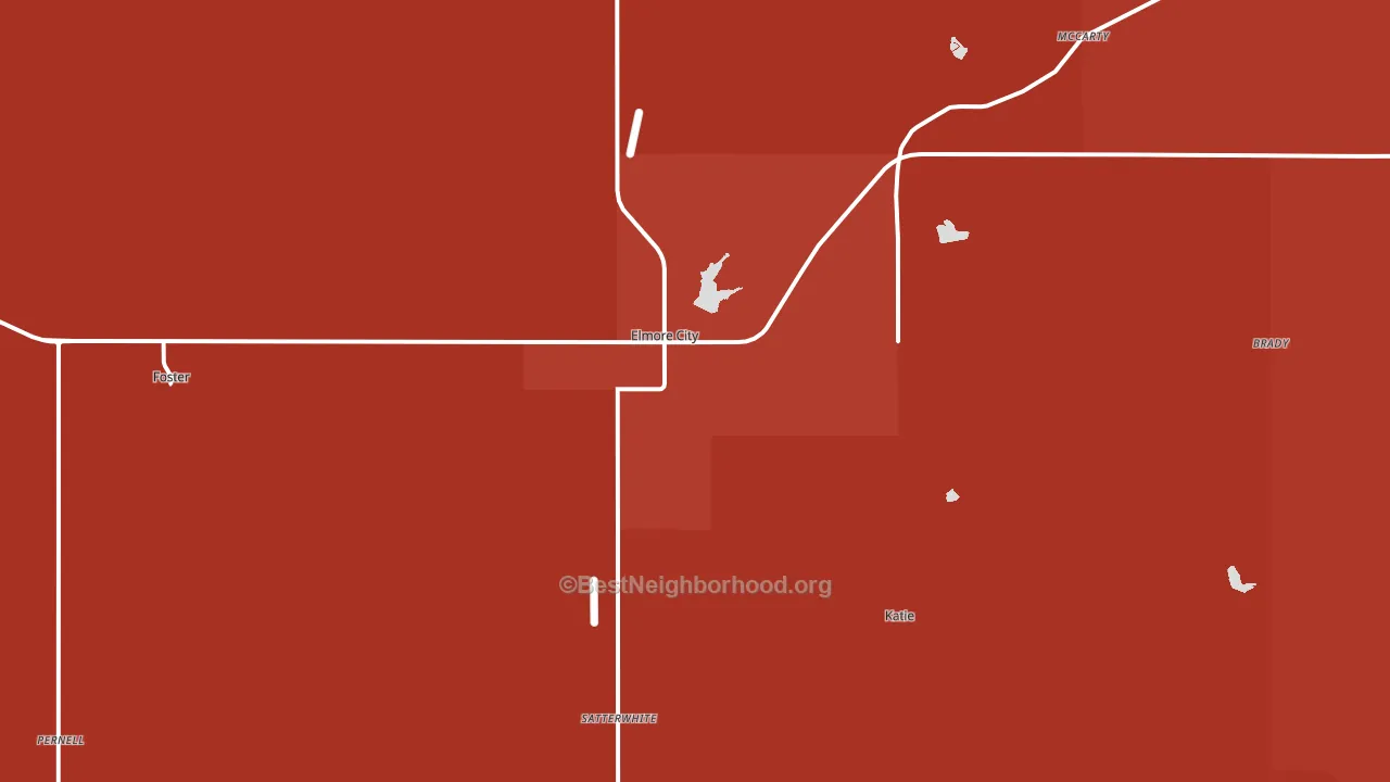 73433, OK block-group political-lean map