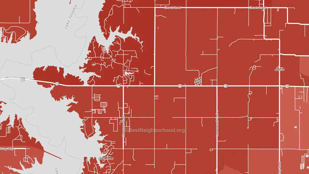73449, OK block-group political-lean map