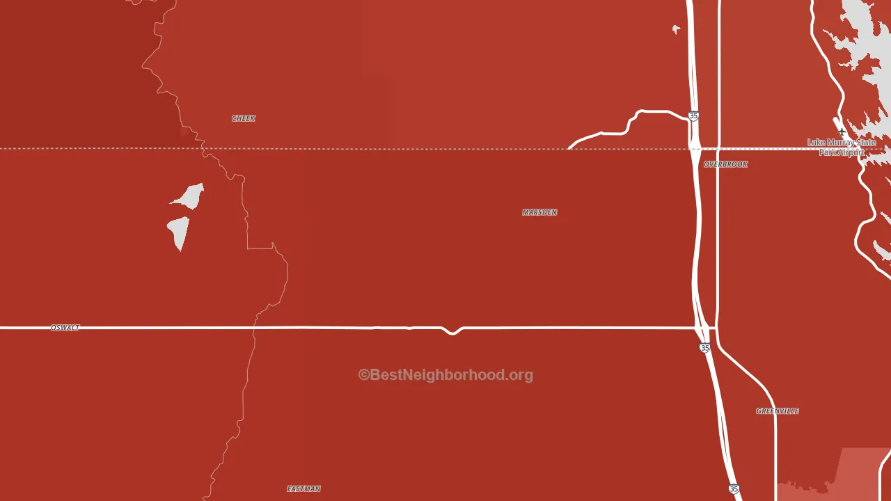 73453, OK block-group political-lean map