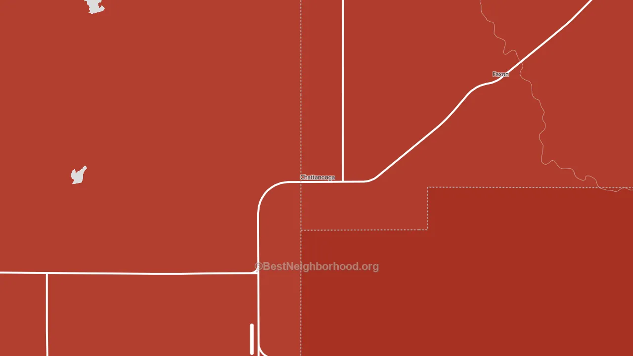73528, OK block-group political-lean map