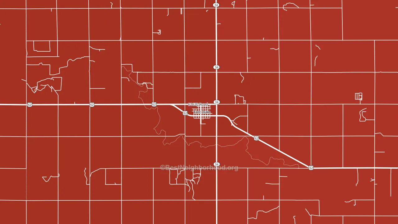 73532, OK block-group political-lean map