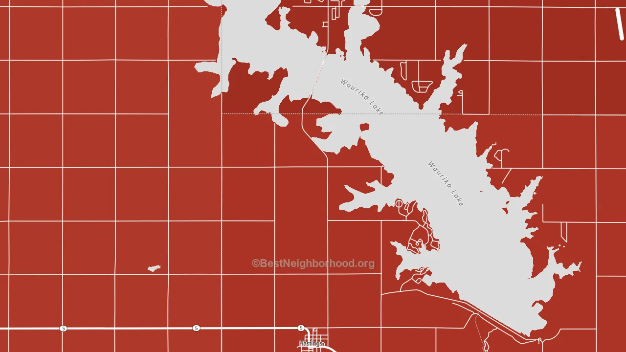 73548, OK block-group political-lean map