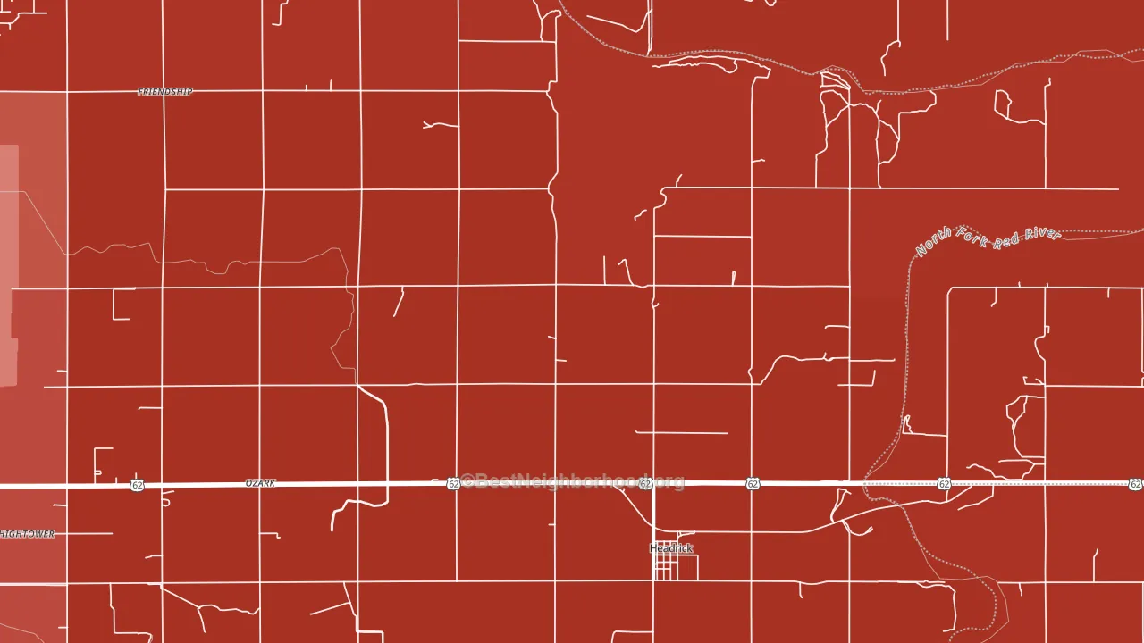 73549, OK block-group political-lean map