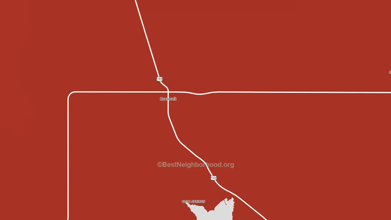 73564, OK block-group political-lean map