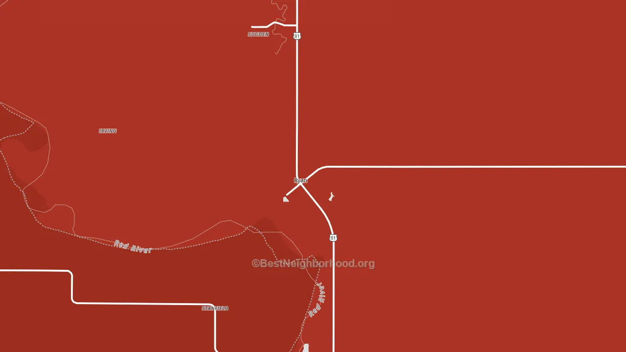 73565, OK block-group political-lean map