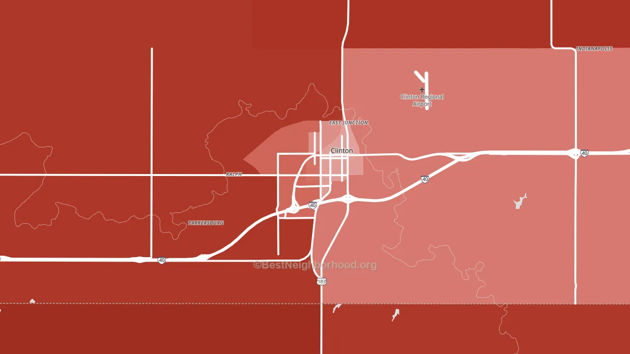 73601, OK block-group political-lean map