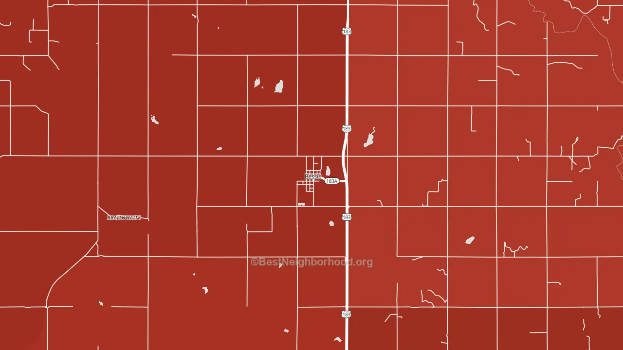 73622, OK block-group political-lean map