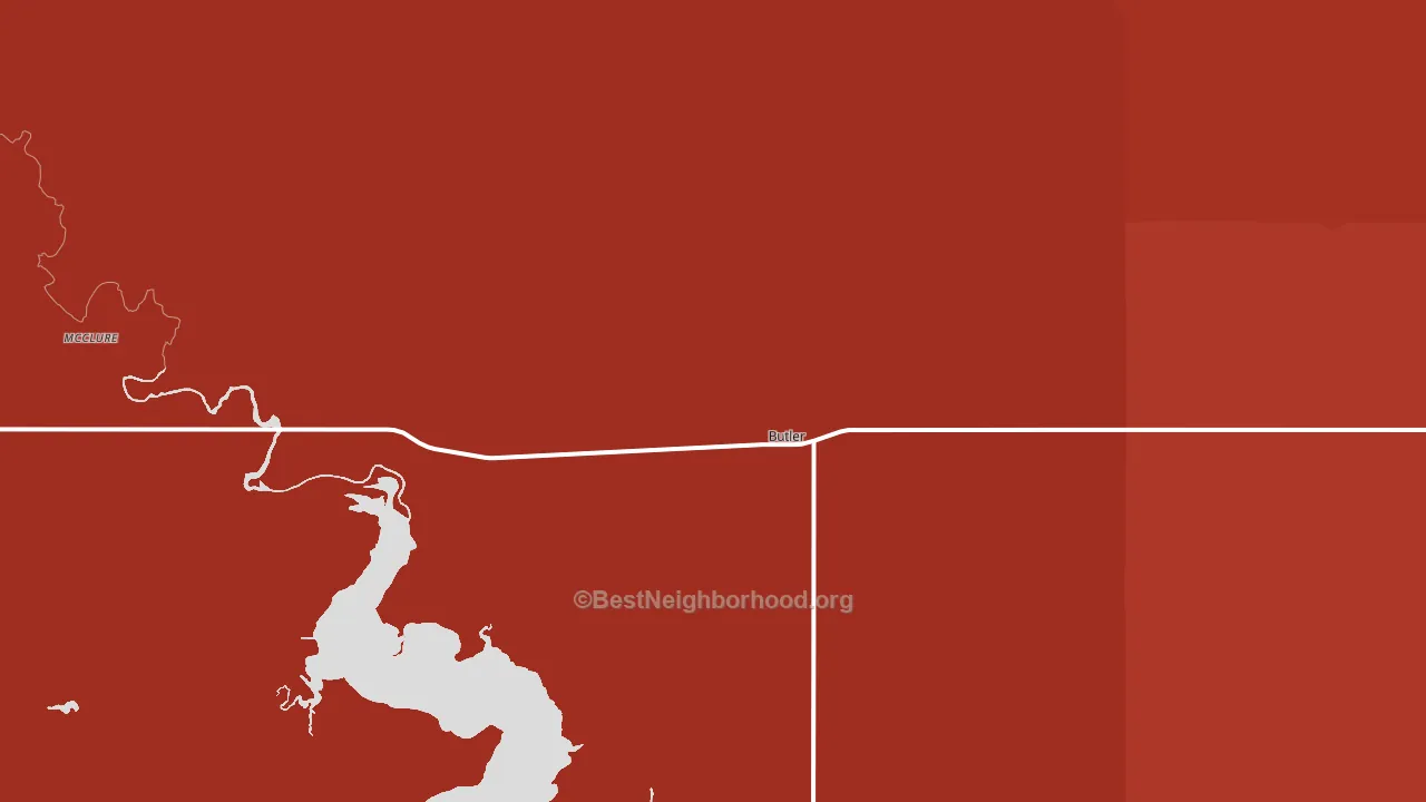 73625, OK block-group political-lean map