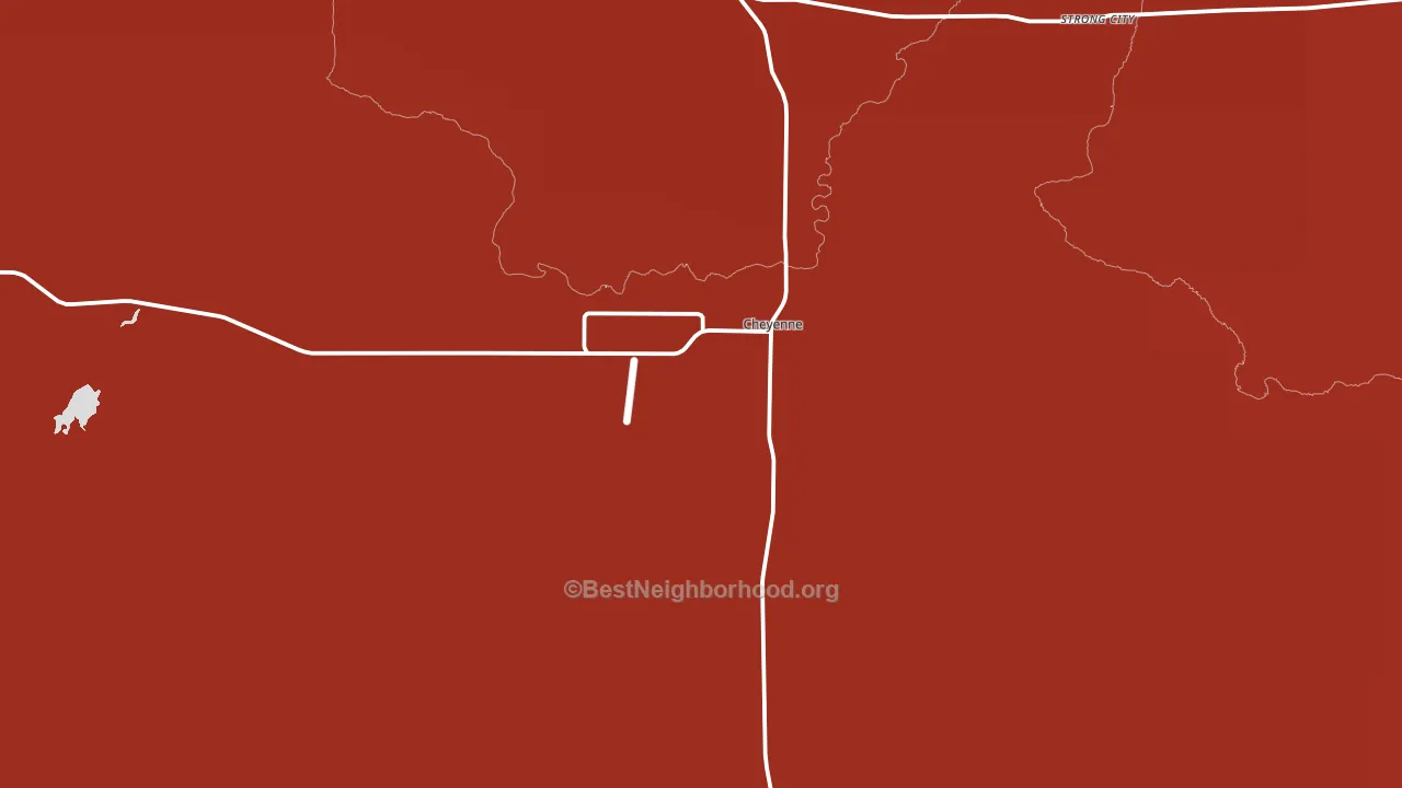 73628, OK block-group political-lean map