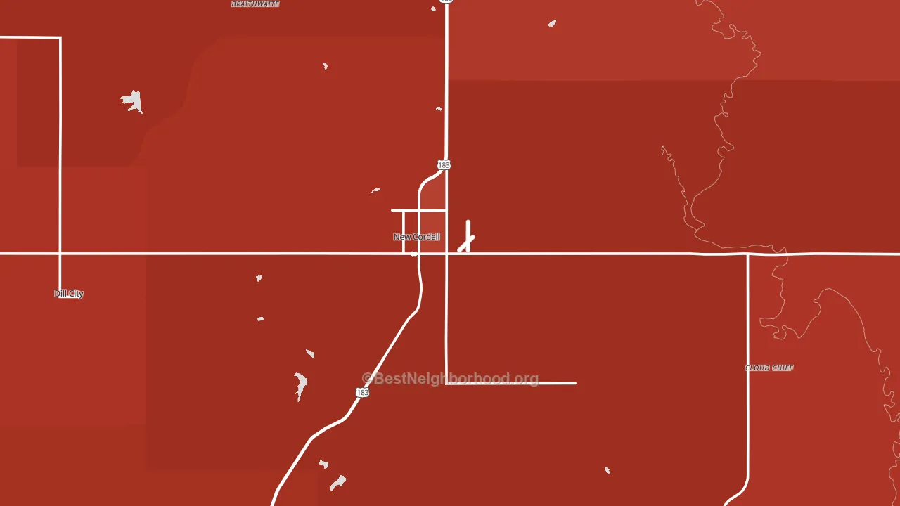 73632, OK block-group political-lean map