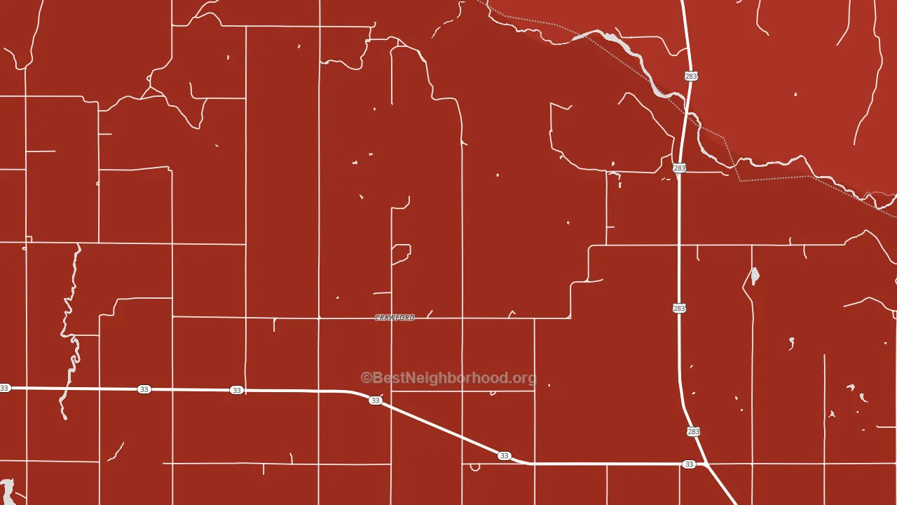 73638, OK block-group political-lean map