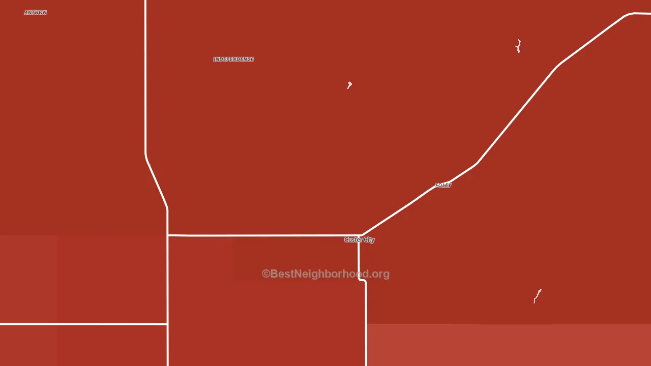 73639, OK block-group political-lean map
