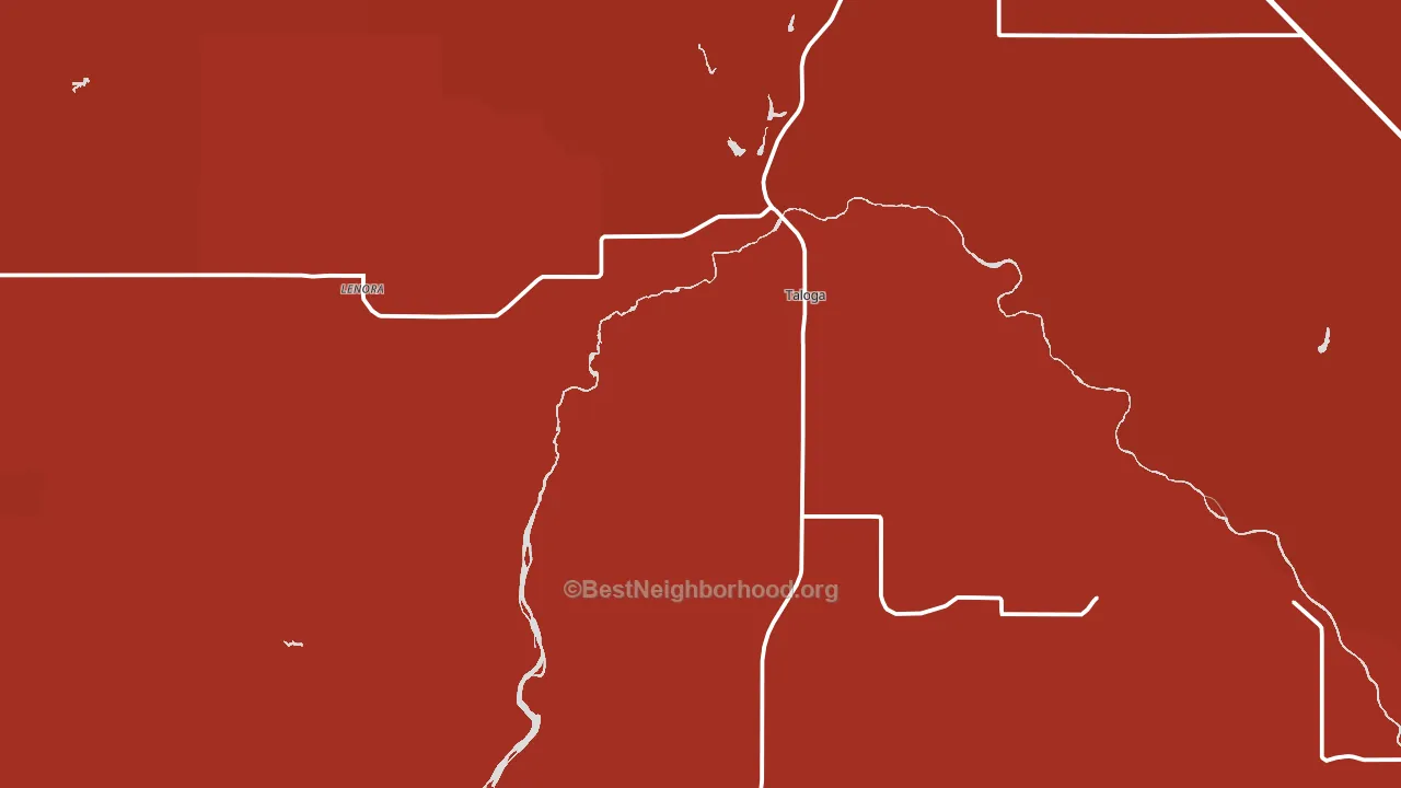 73667, OK block-group political-lean map