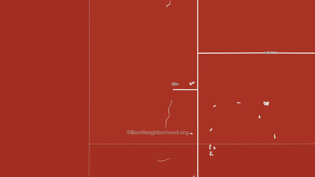 73716, OK block-group political-lean map