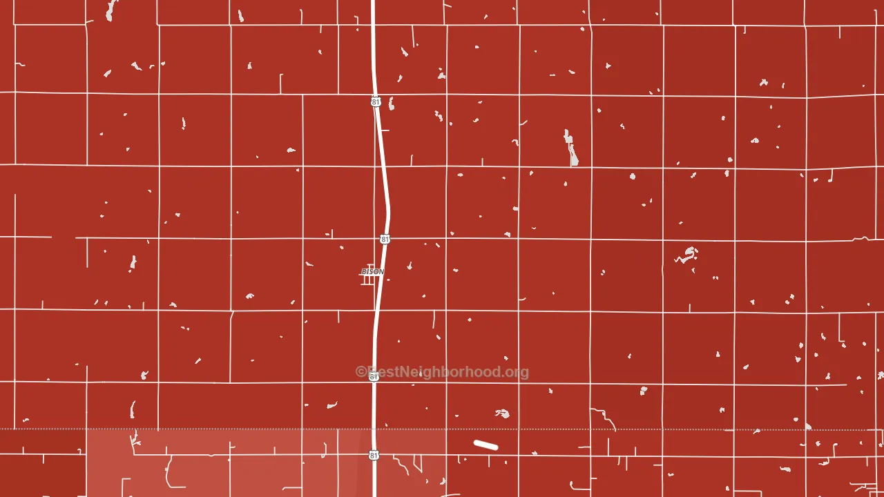 73720, OK block-group political-lean map