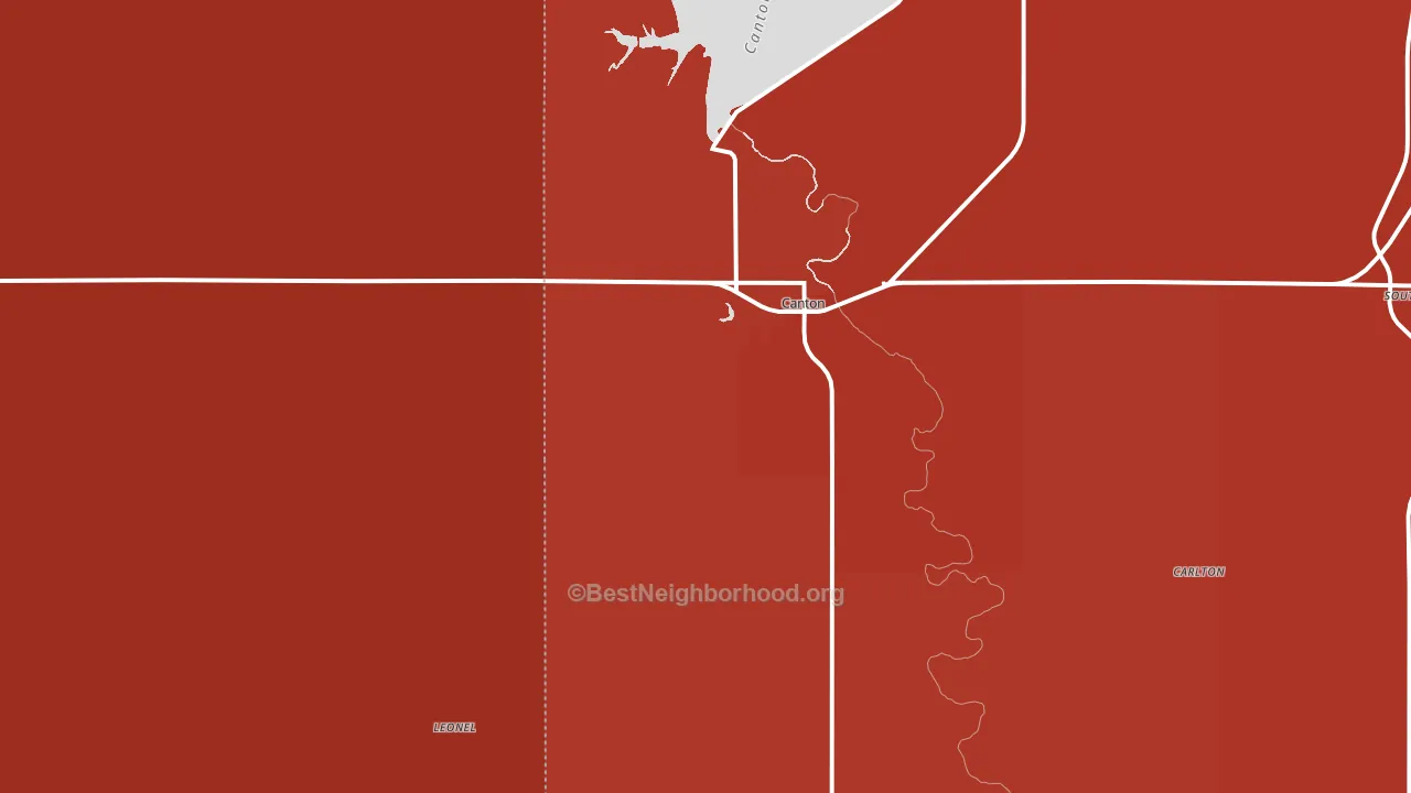 73724, OK block-group political-lean map