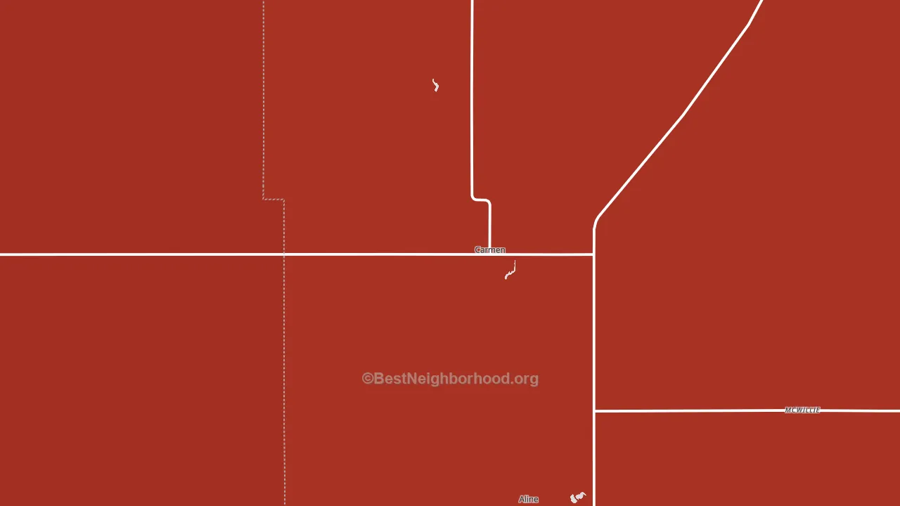 73726, OK block-group political-lean map