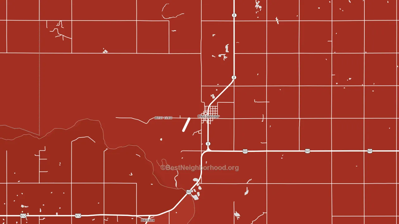 73729, OK block-group political-lean map