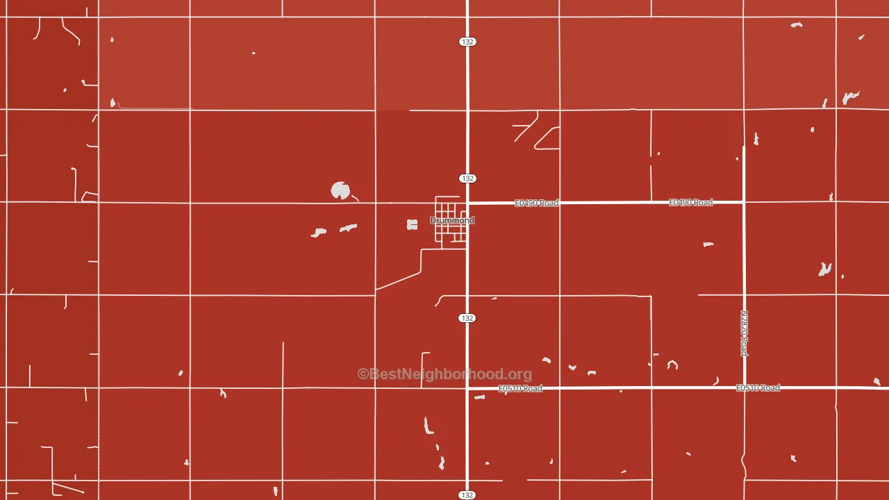 73735, OK block-group political-lean map